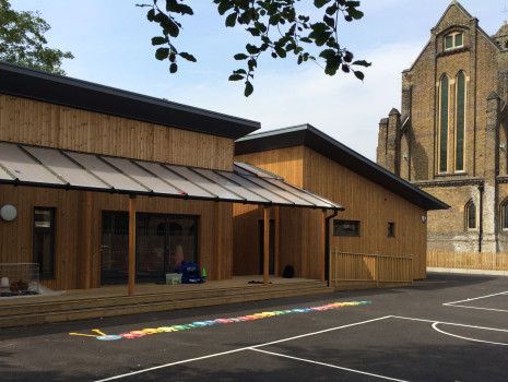 Triple Classrom built in two phases